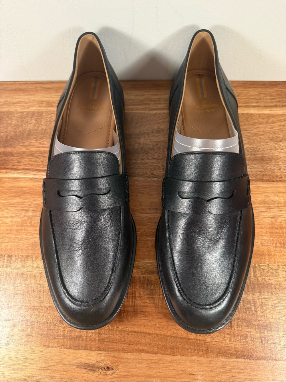 Sam Edelman Black Leather Penny Loafers Size 8.5 NWOT